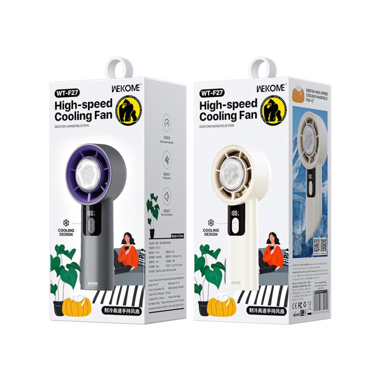 WK WT-F27 GeeFon High-speed Cooling Handheld Fan(Beige)