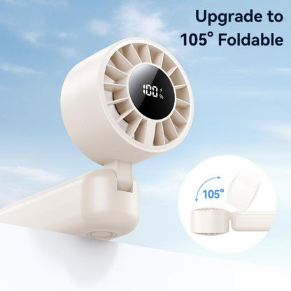 USAMS ZB352 Digital Display Folding Handheld Mini Fan(Black)