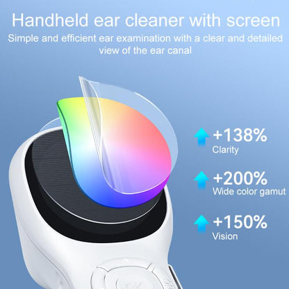 TESLONG SA200 1.85 Inch Screen WIFI Handheld Smart Visual Otoscope(White)