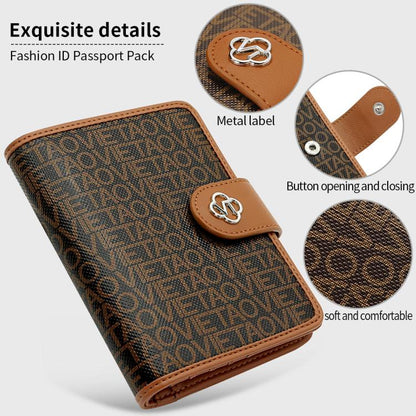 Porte-cartes passeport multifonctionnel en cuir VIETAO VT-ZP-240 (café)