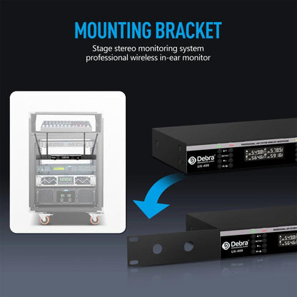DEBRA UX-400 UHF Wireless Rechargeable Microphone System 4-in-1(AU Plug)