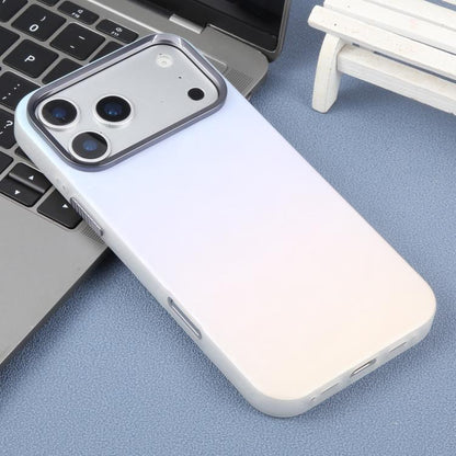 For iPhone 17 Pro Max DFANS DESIGN Cloud Series Feather Texture Shockproof Phone Case(Gradient Purple)
