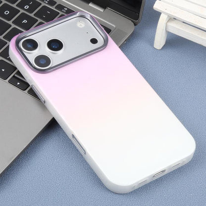 For iPhone 17 Pro Max DFANS DESIGN Cloud Series Feather Texture Shockproof Phone Case(Gradient Pink)