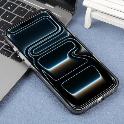 For iPhone 17 Pro Max DFANS DESIGN Original Series PC Transparent Thin Circle MagSafe Phone Case(Black)