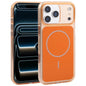 For iPhone 17 Pro Max DFANS DESIGN Original Series PC Transparent Thin Circle MagSafe Phone Case(Orange)