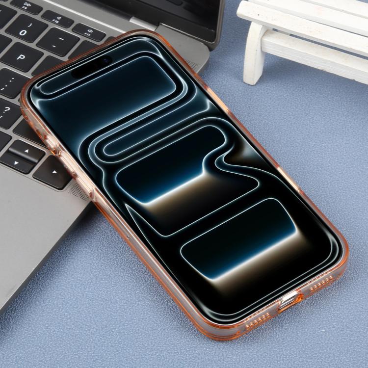 For iPhone 17 Pro Max DFANS DESIGN Original Series PC Transparent Thin Circle MagSafe Phone Case(Orange)