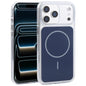 For iPhone 17 Pro Max DFANS DESIGN Original Series PC Transparent Thin Circle MagSafe Phone Case(Blue)