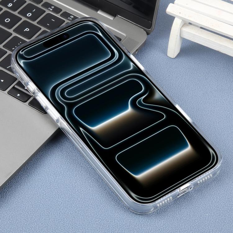 For iPhone 17 Pro Max DFANS DESIGN Original Series PC Transparent Thin Circle MagSafe Phone Case(Blue)