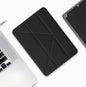 Étui de tablette en cuir intelligent Mutural Multi-fold pour iPad Air 2022 / 2020 10.9 (noir)
