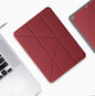 Étui Mutural intelligent en cuir pliable pour tablette iPad Air 2022 / 2020 10.9 (Rouge)