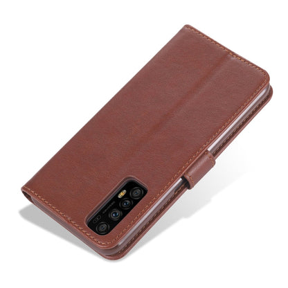 For OPPO Realme 7 4G AZNS Sheepskin Texture Horizontal Flip Leather Case with Holder & Card Slots & Wallet(Black)