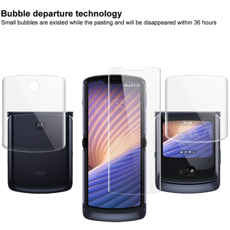For Motorola Razr 5G IMAK Hydrogel Film III Full Coverage Screen + Back Cover Protector
