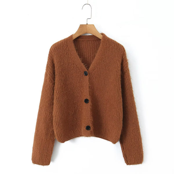French versatile and minimalist cardigan sweater