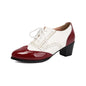 Women's Chunky Heel Lace-Up Brogues