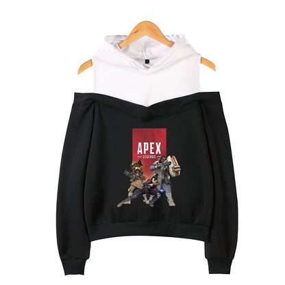 Apex Legends Print Hoodies Sweatshirts Women Sleeve Off-Shoulder Exclusive