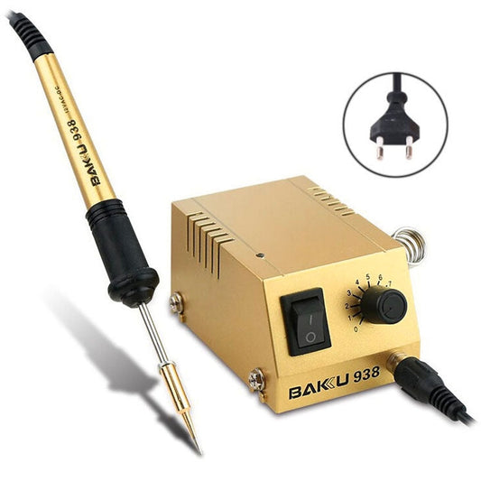 BAKU BK-938 AC 220V 1-18W Mini Station de Soudage Thermostatique Fer Électrique, prise UE (Livraison de couleur aléatoire)