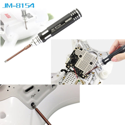 JAKEMY JM-8154 Kit de tournevis de modélisme 6 en 1 avec embouts de précision S-2 de 65 mm (cruciformes 3.0, hexagonaux H1.5, H2.0, H2.5 et H3.0)