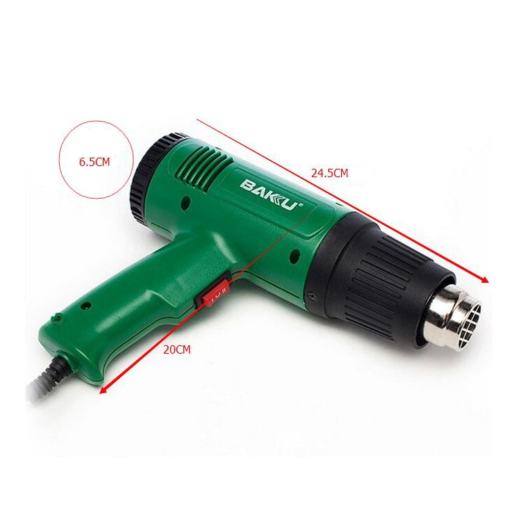 Pistolet à air chaud BAKU BK-8033 1600W 50Hz, CA 220V, prise européenne