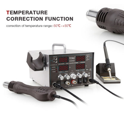 BAKU ba-8305D 220V 3 in 1 4 Digital Display Hot Air Gun Set, EU Plug