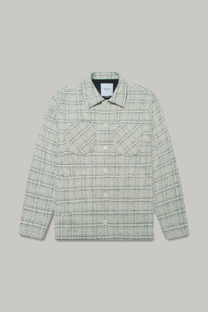 Bart Frame Overshirt - Ecru / Black