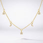 Elsie Star & Moon Charm Necklace | 18k Gold Plated