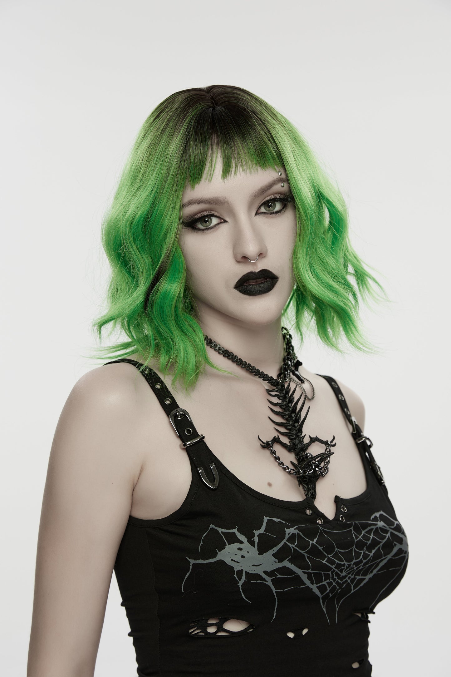 Punk Rave Punk Devil Dragon Bone Necklace