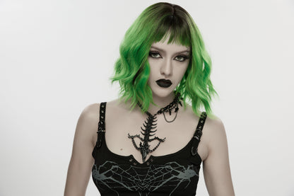Punk Rave Punk Devil Dragon Bone Necklace