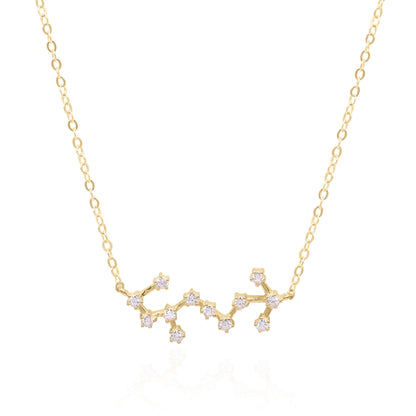 Esphyr Constellation Zodiac Necklace | 18K Gold Plated