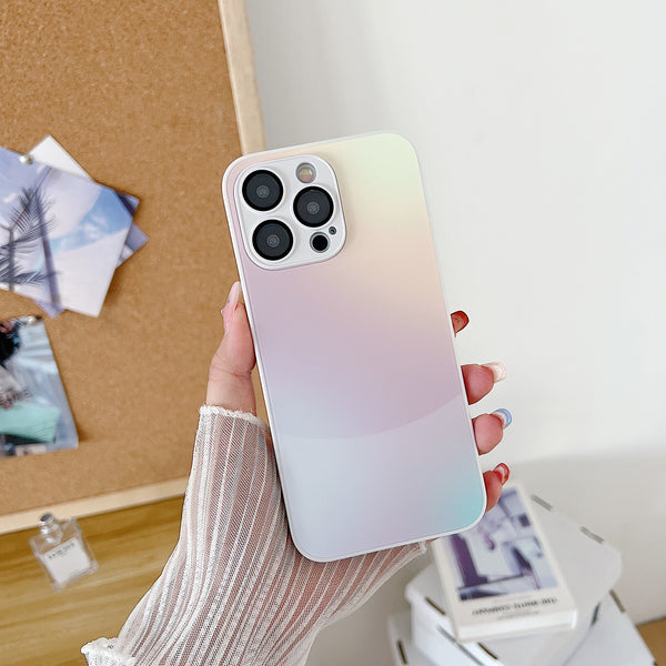 Gradient Matte Phone Case with Lens Film
