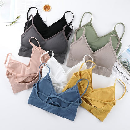 Women Tank Crop Tops Seamless