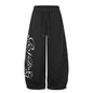 Wide Leg Sweatpants with Star Sequin Embroidery