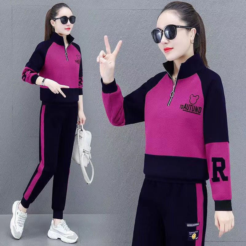 Fashion Casual Hoodie Two-Piece Set