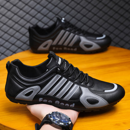 Men's breathable leather casual shoes