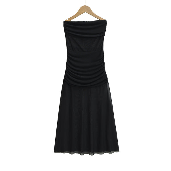 Chiffon Strapless Dress