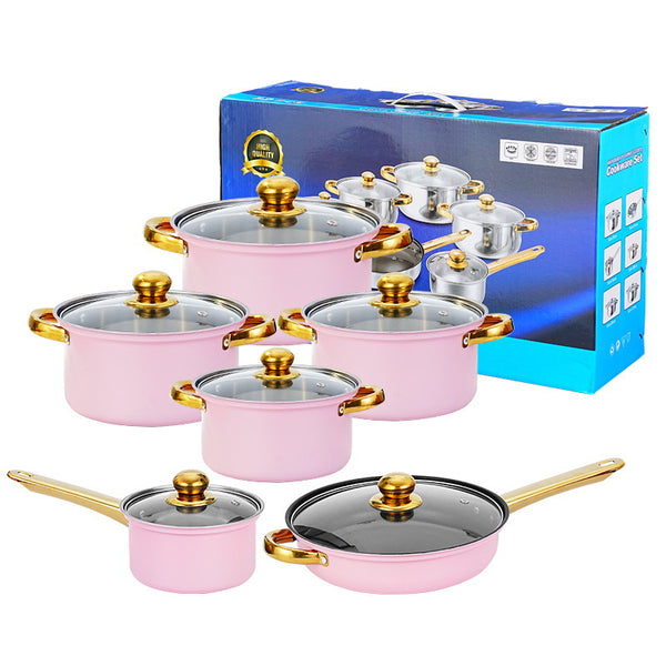 12-Piece Stainless Steel Cookware Set