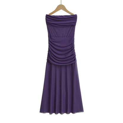Chiffon Strapless Dress