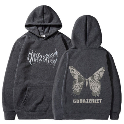 Hip Hop Butterfly Hoodie Streetwear