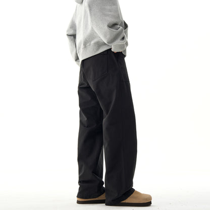 Pantalon décontracté unisexe ample à jambes droites