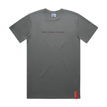 NVYSKN Mens Cotton Latin Design T Shirt “Dum Vivimus, Vivamus”