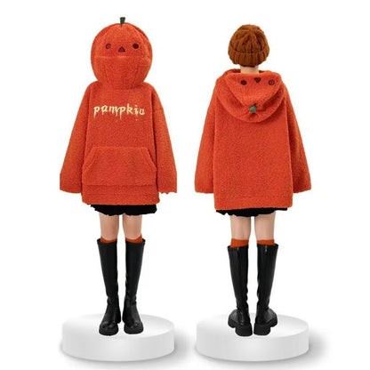 Halloween Pumpkin Head Retro Hoodie Unisex