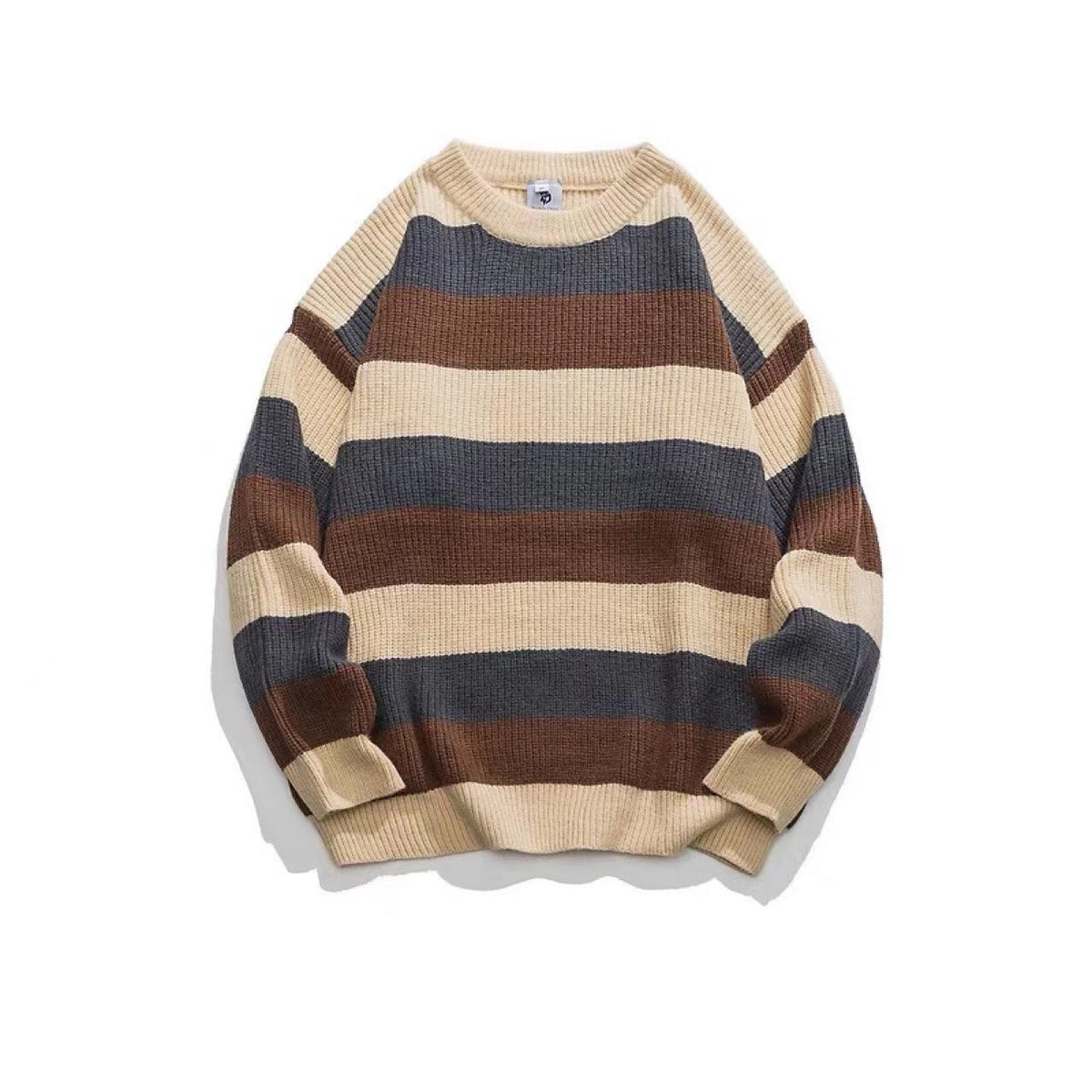 Men's Color Block Crew Neck Sweater
