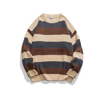 Men's Color Block Crew Neck Sweater
