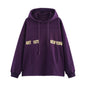 Versatile casual hooded printed hoodie