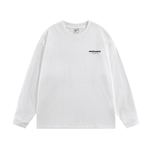 Modish  Simple Versatile Loose Long Sleeve T-Shirt