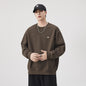 Men's Black Warm Thickened Sweatshirt Jacket