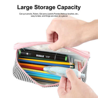 FunAdd Pencil Case Cosmetic Storage Organizer Ant Cloth Glasses Bag, Size: 230 x 110 x 70mm (Pink)