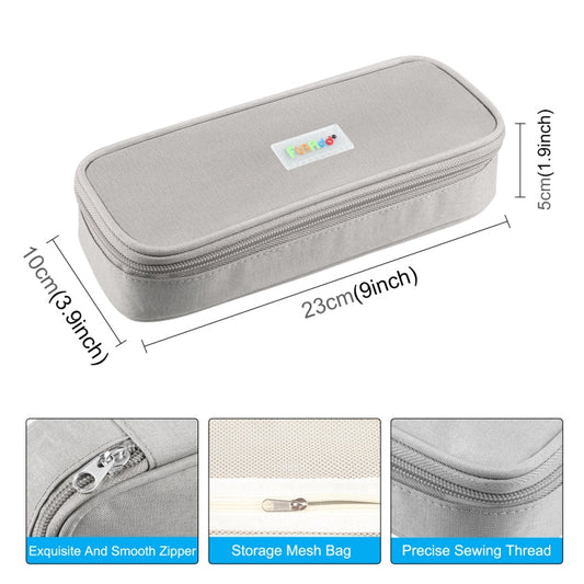 FunAdd Pencil Case Cosmetic Storage Ant Cloth Organizer Bag, Size: 235 x 105 x 50mm (Grey)