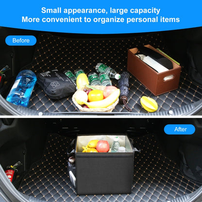 FunAdd Boîte de rangement pliable pour coffre de voiture (Noir)