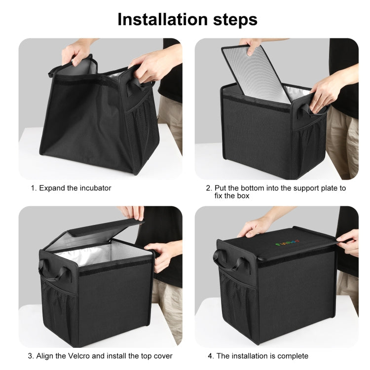FunAdd Boîte de rangement pliable pour coffre de voiture (Noir)
