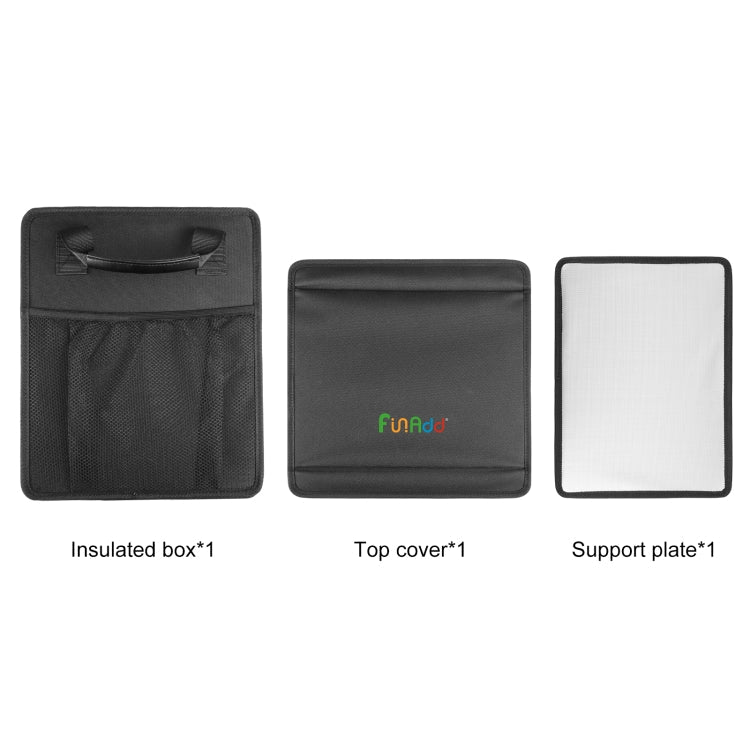 FunAdd Boîte de rangement pliable pour coffre de voiture (Noir)